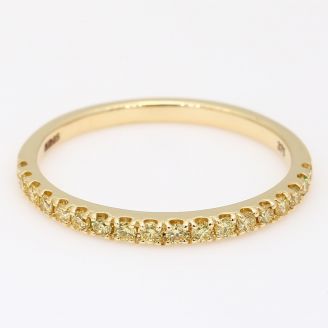 Montage yellow diamond stackable ring