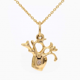 Baby Boab champagne diamond necklace