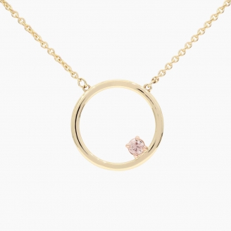Reel Argyle pink champagne diamond necklace