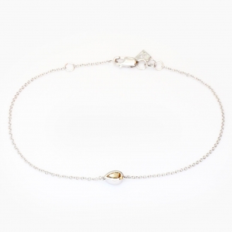 Lumiere pear-cut yellow diamond bracelet