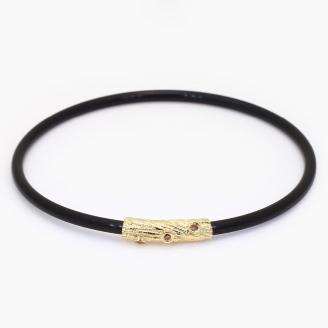 Grainne champagne diamond neoprene bracelet