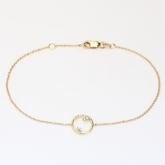 Opal white diamond bracelet