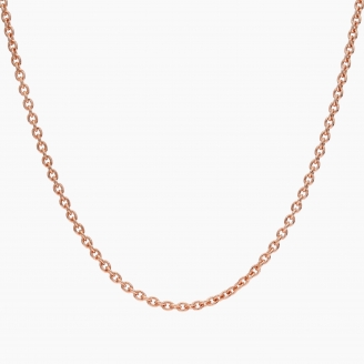 45cm 9 karat rose gold trace chain