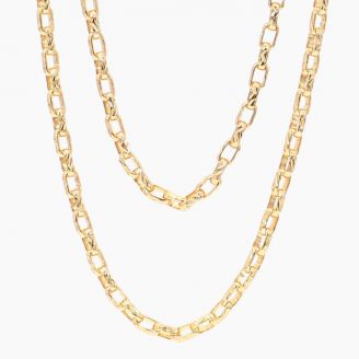 Ambassador 50cm 9 karat oval link chain