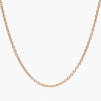 45cm 9 karat rose gold trace chain