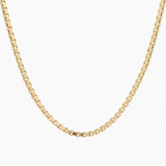 41cm 9 karat yellow gold venetian box chain