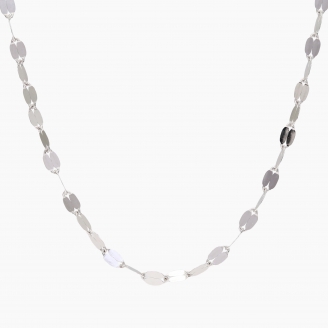 46cm 9 karat white gold Forzatina chain