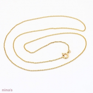 45cm 9 karat yellow gold trace chain