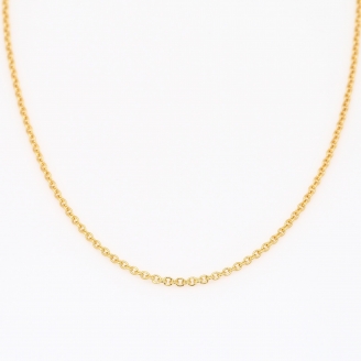 45cm 18 karat yellow gold trace chain