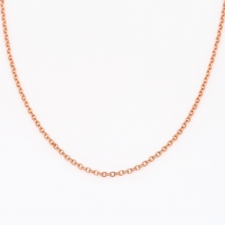 45cm 9 karat rose gold cable chain