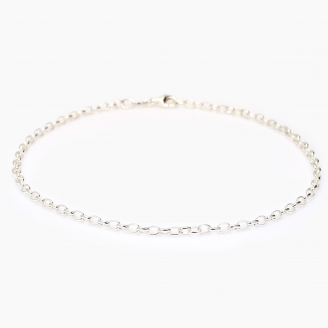 25cm Oval belcher chain anklet