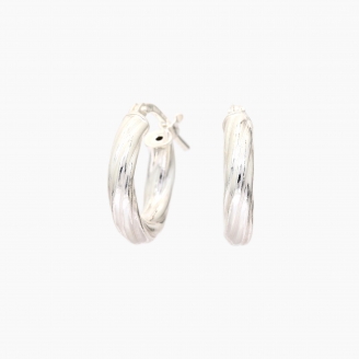 McKenna 14mm twist hoop earrings