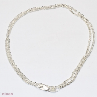 50cm sterling silver curb chain