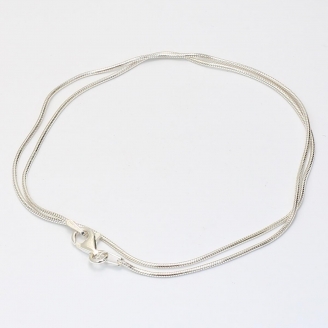 40cm sterling silver snake chain