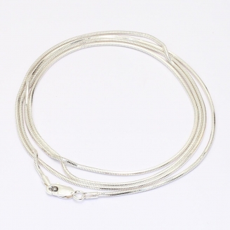 80cm Diamond Cut Snake Chain