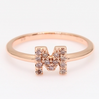 M Love Letter intense Argyle pink champagne diamond ring