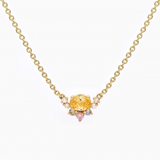 Amelia rainbow diamond necklace