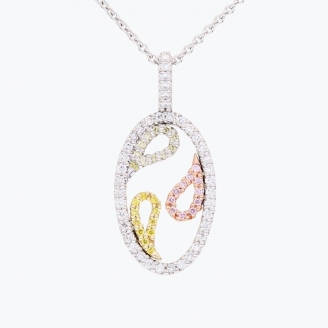 Cashmere rainbow diamond necklace