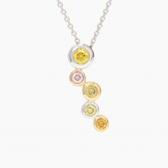 Orbelle rainbow diamond necklace