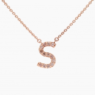 S Love Letter Argyle intense pink champagne diamond necklace