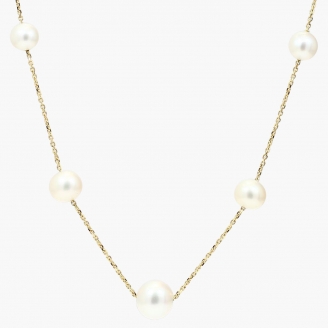 Haiti white freshwater pearl necklace