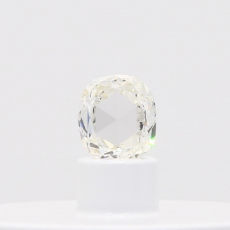 0.73 Carat rose cut cushion cut white diamond