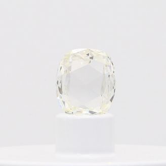 0.73 Carat rose cut cushion cut white diamond