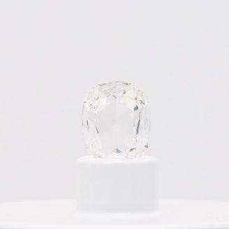0.45 Carat rose cut cushion cut white diamond