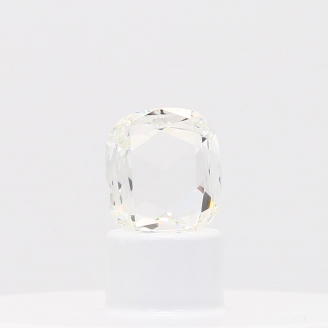 0.72 Carat rose cut cushion cut white diamond