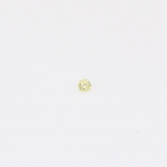 0.01 Carat round-cut fancy yellow diamond