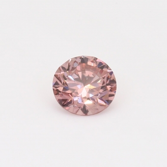 0.97 Carat round cut GIA certified fancy intense orangy pink Argyle diamond