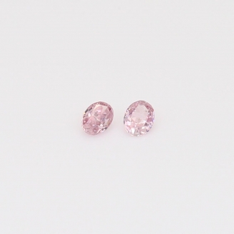 0.13 Total carat pair of oval-cut FPP Argyle pink diamonds