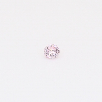 0.07 carat round-cut FPP Argyle pink diamond