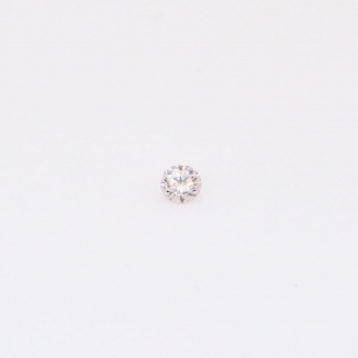 0.025 Carat round-cut FLP Argyle pink diamond