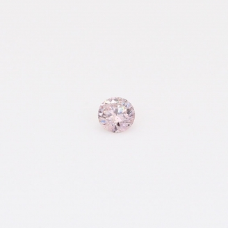 0.075 carat round-cut FLP Argyle pink diamond