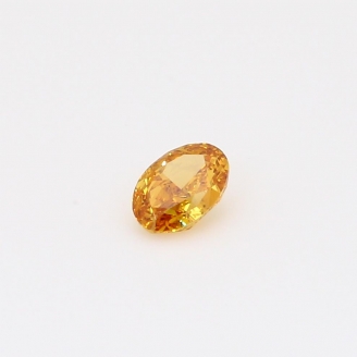 0.30 Carat oval-cut fancy deep yellow orange diamond