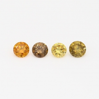 0.34 Total carat parcel of round-cut rainbow diamonds