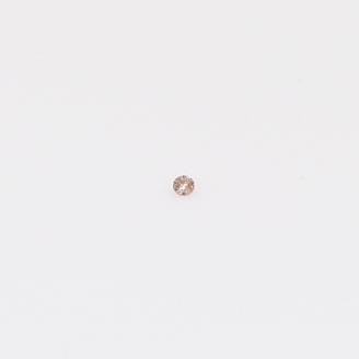 0.0041 Carat round-cut intense pink champagne diamond