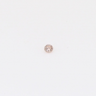 0.015 Carat round-cut Argyle intense pink champagne diamond