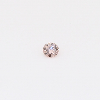 0.07 Carat round-cut Argyle intense pink champagne diamond