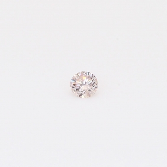 0.08 Carat round-cut Argyle intense pink champagne diamond