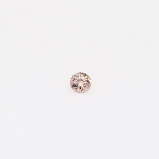 0.03 Carat round-cut Argyle intense pink champagne diamond