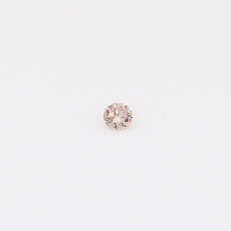 0.035 Carat round-cut Argyle intense pink champagne diamond