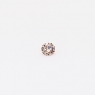 0.04 Carat round-cut Argyle intense pink champagne diamond