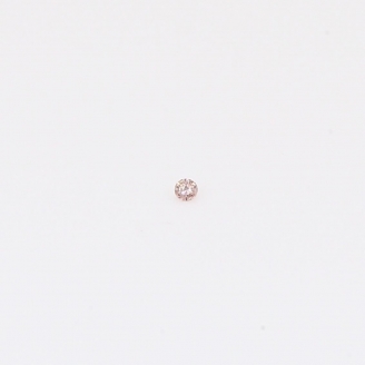 0.005 Carat round-cut Argyle intense pink champagne diamond