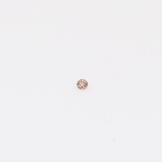 0.007 Carat round-cut Argyle intense pink champagne diamond