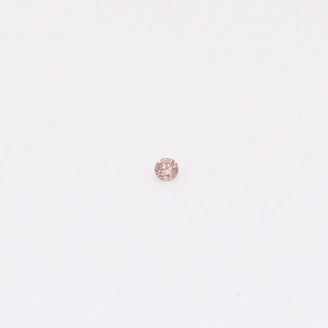 0.008 Carat round-cut Argyle intense pink champagne diamond