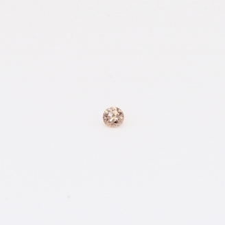 0.015 Carat round-cut Argyle intense pink champagne diamond