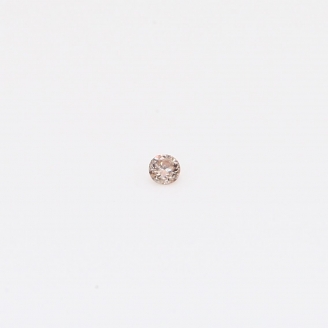 0.02 Carat round-cut Argyle intense pink champagne diamond