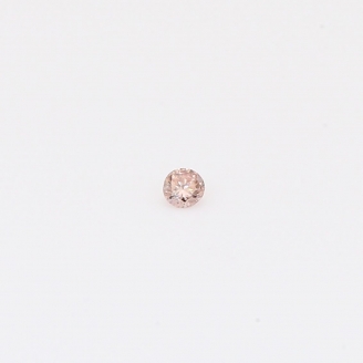 0.03 Carat round-cut Argyle intense pink champagne diamond